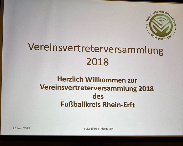 Ehrungen bei der Vereinsvertreter-Versammlung am Montag, den 25.06.2018 in Sindorf in der der Mensa des Schulzentrums Kerpen-Sindorf