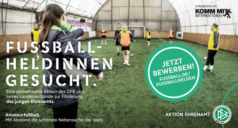 Junges Ehrenamt belohnen? Wir suchen Fußballheld*innen!