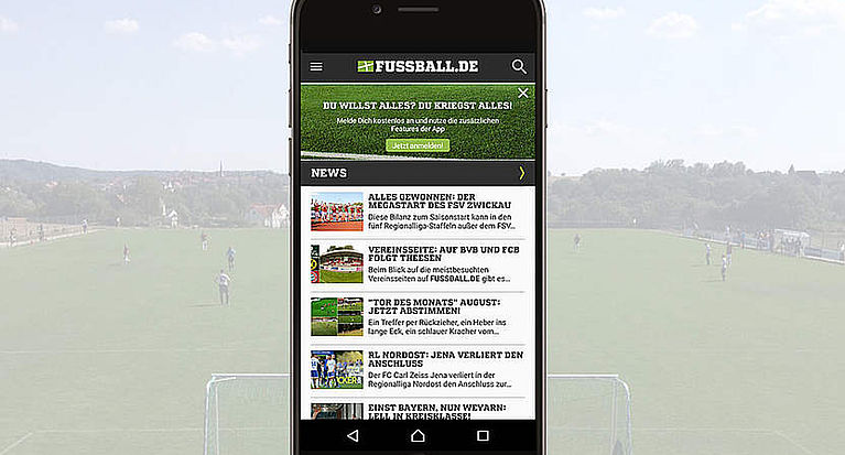 Das alles kann die FUSSBALL.DE-App