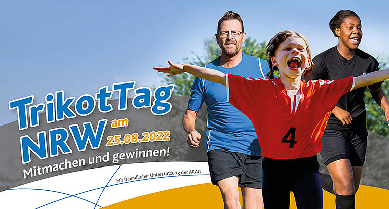 Im Vereinstrikot Flagge zeigen: Am 25. August ist TrikotTag in NRW